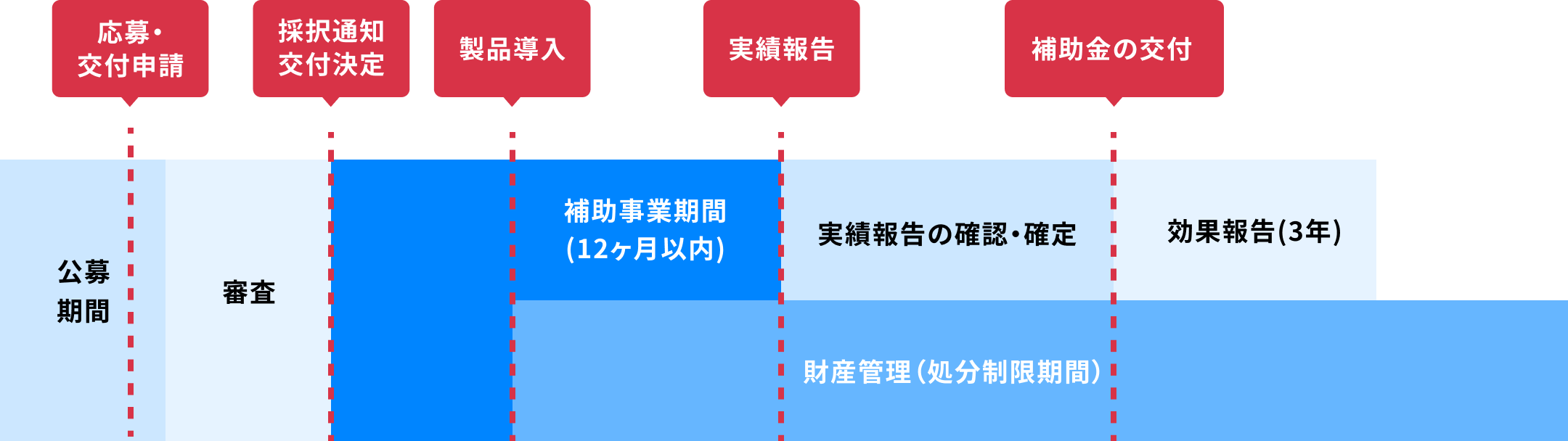 補助金申請・実施の全体フロー